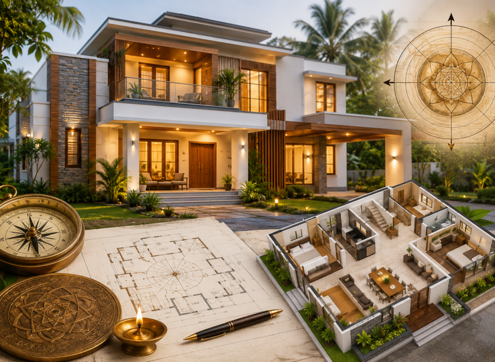 Modern luxury home with Vastu design