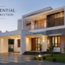 Modern two-storey residential house with contemporary architecture and premium exterior finishes.