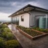 Modern water-saving home design with rainwater harvesting system in Kerala
